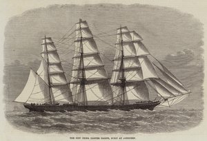 De Nieuwe China Clipper Caliph, gebouwd in Aberdeen